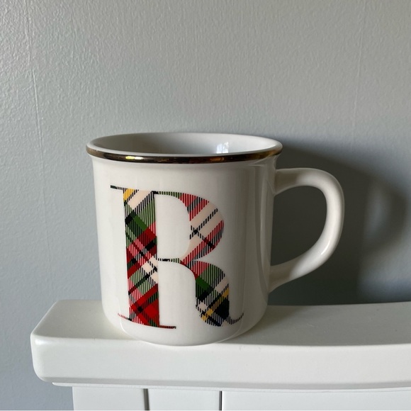 Pottery Barn Monogram Mug with Gold Accent - Picture 1 of 5